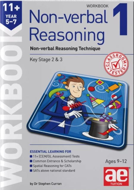 Book cover of: 11+ Non-verbal Reasoning Year 5-7 Workbook 1