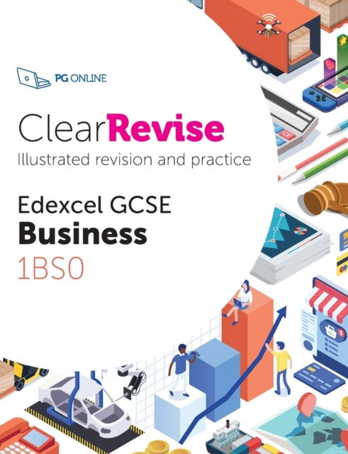 Book cover of: ClearRevise Edexcel GCSE Business 1BS0. By: Online Pg