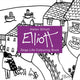 Book cover of: Helen Elliott Dog's Life Colouring Book. By: Helen Elliott