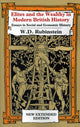 Book cover of: Elites Wealthy Modern British History. By: Wiliam D. Rubinstein