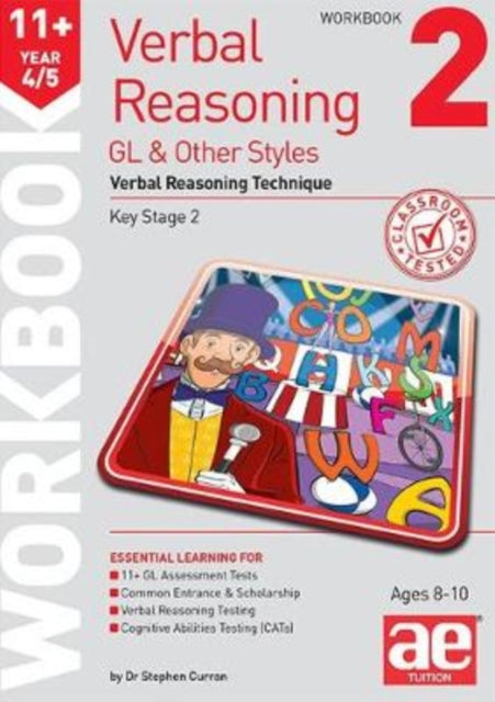 Book cover of: 11+ Verbal Reasoning Year 4/5 GL & Other Styles Workbook 2