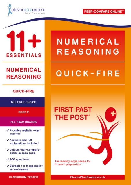 Book cover of: 11+ Essentials Numerical Reasoning: Quick-Fire Book 2 – Multiple Choice
