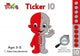 Book cover of: Ticker 10. By: Jik