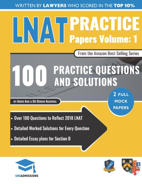 Book cover of: LNAT Practice Papers Volume 1