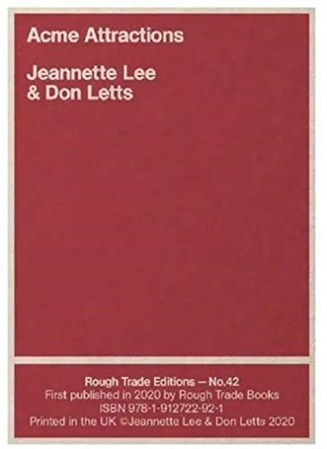 Book cover of: Acme Attractions - Jeannette Lee & Don Letts (RT#42)