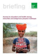 Book cover of: Access to education and health among minorities and indigenous peoples in Ethiopia