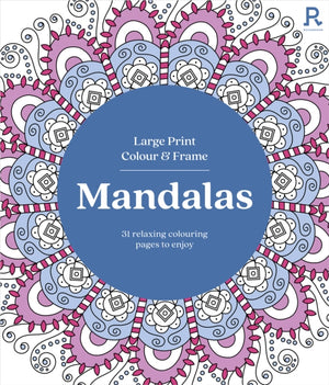 Large Print Colour & Frame - Mandalas