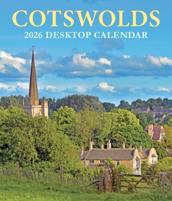 Book cover of: Cotswolds Large Desktop Calendar - 2026