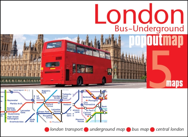 Book cover of: London Bus and Underground PopOut Map