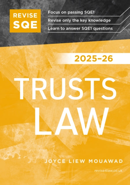 Book cover of: Revise SQE Trusts Law 2025/26