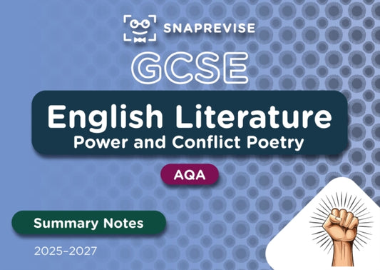 Book cover of: SnapRevise GCSE AQA English Literature: Power and Conflict Poetry
