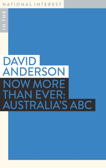 Book cover of: Now More than Ever. By: David Anderson