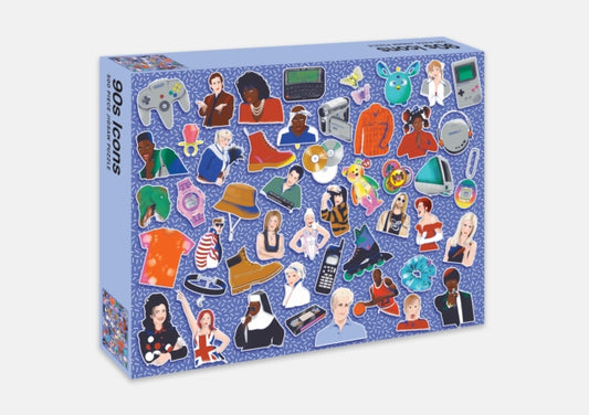 Book cover of: 90s Icons: 500 piece jigsaw puzzle. By: Niki Fisher