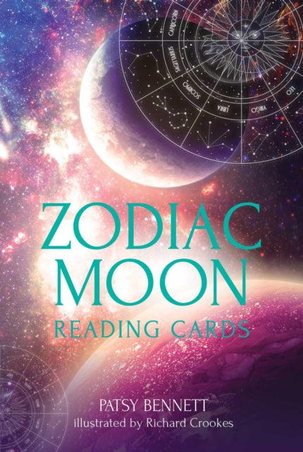 Book cover of: Zodiac Moon Reading Cards. By: Patsy Benett