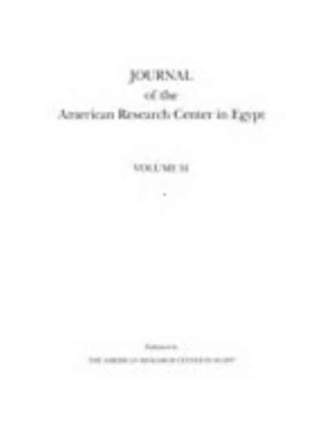 Book cover of: Journal of the American Research Center in Egypt, Volume 53 (2017)