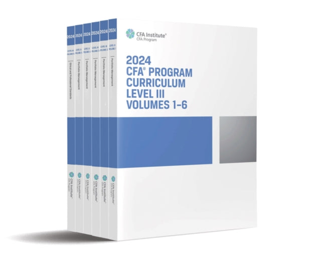 Book cover of: 2024 CFA Program Curriculum Level III Box Set. By: CFA Institute