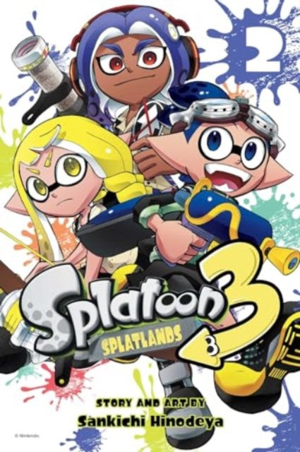Book cover of: Splatoon 3: Splatlands, Vol. 2. By: Sankichi Hinodeya