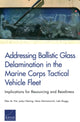 Book cover of: Addressing Ballistic Glass Delamination in the Marine Corps Tactical Vehicle Fleet. By: Pint, Ellen M.