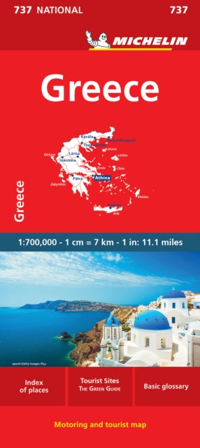 Book cover of: Greece - Michelin National Map 737. By: Michelin Travel & Lifestyle