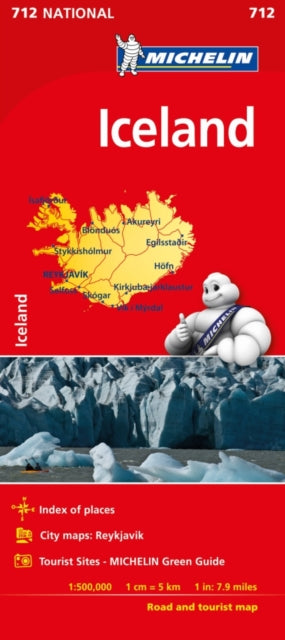 Book cover of: Iceland - - Michelin National Map 750. By: Michelin