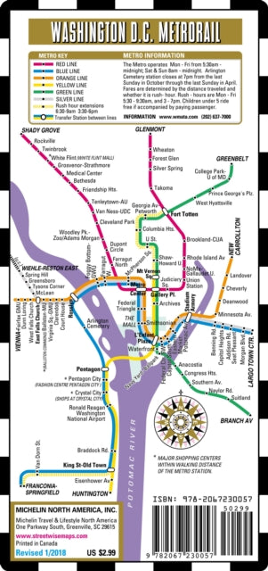 Book cover of: Streetwise Map Washington D.C - Laminated City Center Street Map of Washington D.C Metro. By: Michelin