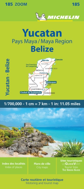 Book cover of: Yucatan & the Mayan Region - Zoom Map 185