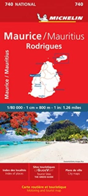 Book cover of: Maurice (Mauritius) - Michelin National Map 740