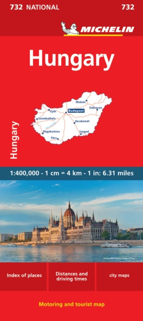 Book cover of: Hungary - Michelin National Map 732