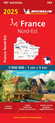 Book cover of: Northeastern France 2025 - Michelin National Map 707