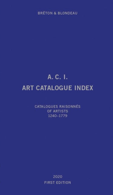 Book cover of: Art Catalogue Index. By: BLONDEAU ET AL