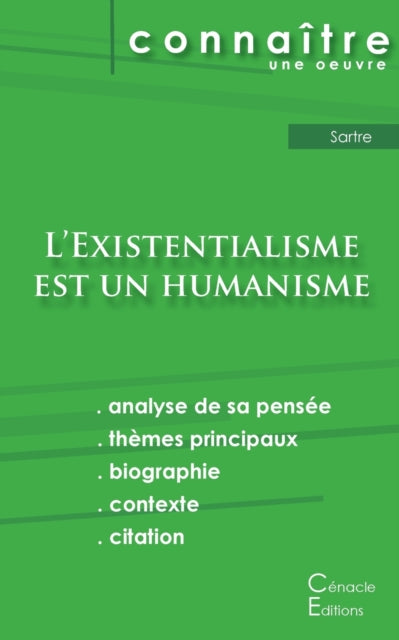 Fiche de lecture L'Existentialisme est un humanisme de Jean-Paul Sartre (analyse litteraire de reference et resume complet)