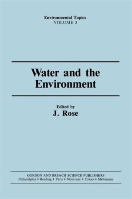 Book cover of: Water and the Environment