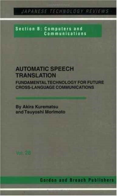 Book cover of: Automatic Speech Translation. By: Akira Kurematsu