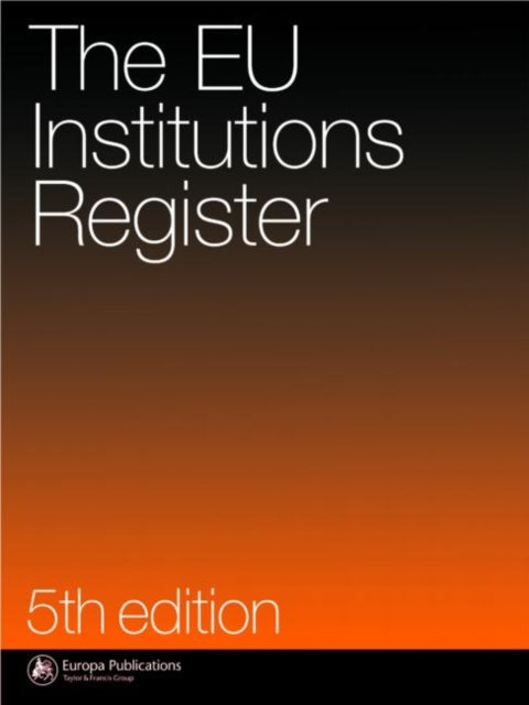 Book cover of: Eu Institutions Register