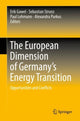 Book cover of: European Dimension of Germany’s Energy Transition. By: Erik Gawel