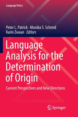 Language Analysis for the Determination of Origin