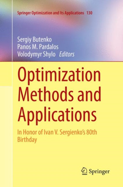 Book cover of: Optimization Methods and Applications. By: Sergiy Butenko