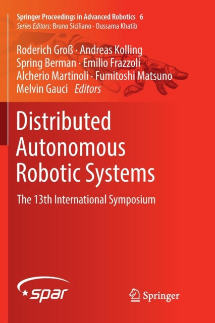 Book cover of: Distributed Autonomous Robotic Systems. By: Roderich Groß