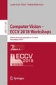Book cover of: Computer Vision – ECCV 2018 Workshops. By: Laura Leal-Taixé