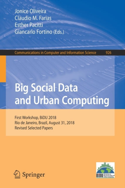 Book cover of: Big Social Data and Urban Computing. By: Jonice Oliveira