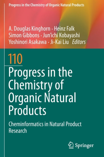 Book cover of: Progress in the Chemistry of Organic Natural Products 110. By: A. Douglas Kinghorn