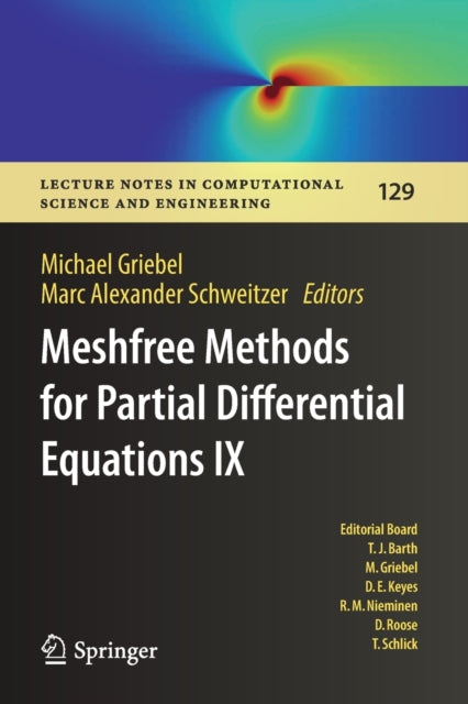 Book cover of: Meshfree Methods for Partial Differential Equations IX. By: Michael Griebel
