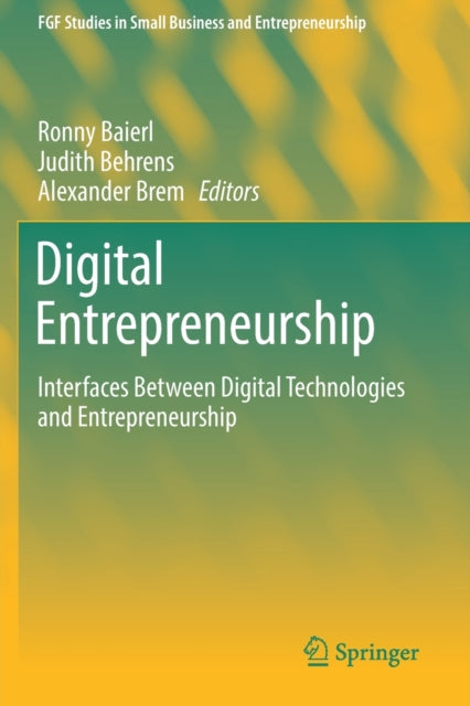 Book cover of: Digital Entrepreneurship. By: Ronny Baierl