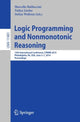 Book cover of: Logic Programming and Nonmonotonic Reasoning. By: Marcello Balduccini