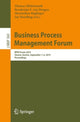 Book cover of: Business Process Management Forum. By: Thomas Hildebrandt
