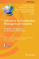 Book cover of: Advances in Production Management Systems. Production Management for the Factory of the Future. By: Farhad Ameri