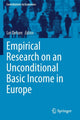 Book cover of: Empirical Research on an Unconditional Basic Income in Europe. By: Lei Delsen