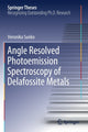 Book cover of: Angle Resolved Photoemission Spectroscopy of Delafossite Metals. By: Veronika Sunko