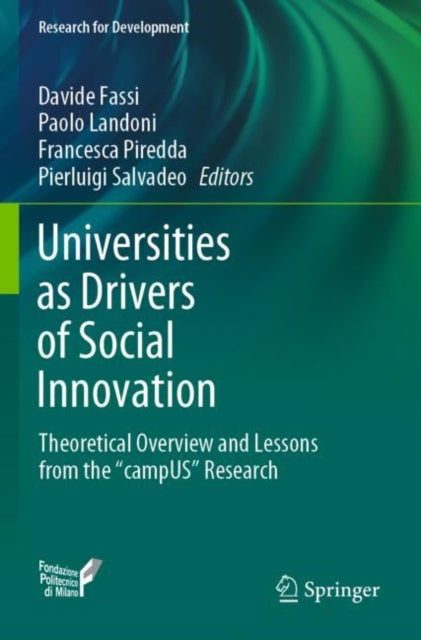 Book cover of: Universities as Drivers of Social Innovation. By: Davide Fassi