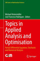 Book cover of: Topics in Applied Analysis and Optimisation. By: Michael Hintermüller